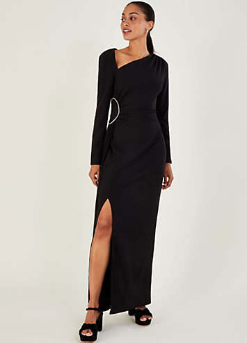 Elaine Diamante Trim Maxi Dress by Monsoon | Look Again