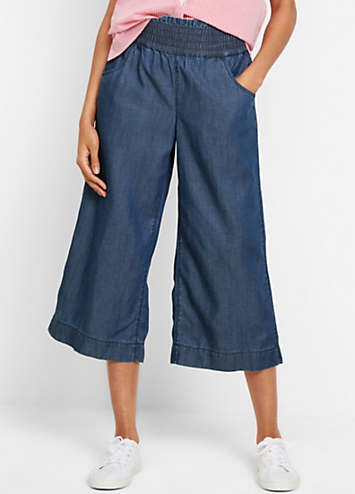Elasticated-Waist-Wide-Leg- Elasticated-Waist-Wide-Leg-