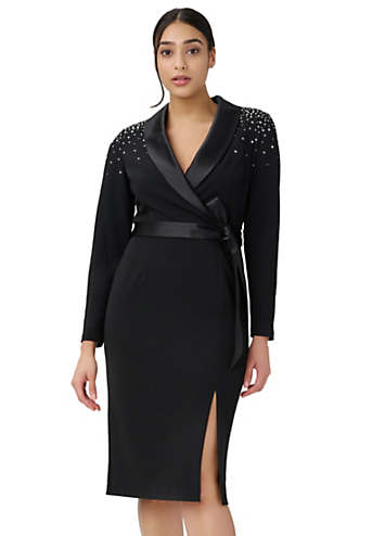 Adrianna papell tuxedo dress hotsell