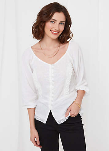 Joe Browns Embroidered Sleeve Blouse