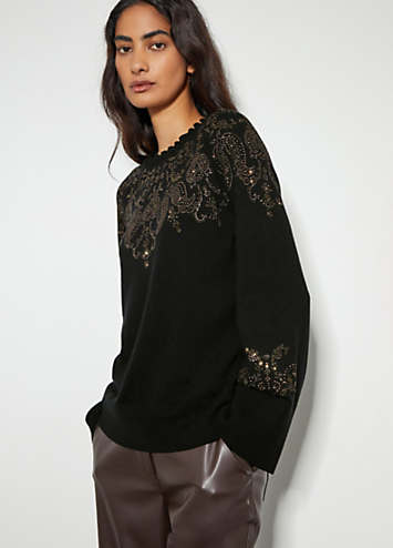 Fay Embellished Fair Isle Jumper by Monsoon Look Again