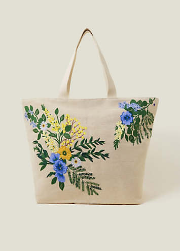 Floral Bow Beach Bag main image 1