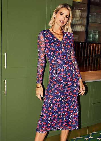 【Little Mistress】チェック モックラップ ミディドレス 2色 Women's Dresses | Beautiful Ladies Dresses Online | Little