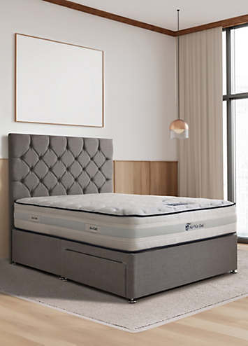 Frewin Two Drawer Platform Top Divan Set With Medium 2000 Pocket Sprung ...