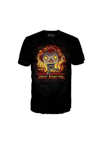 Halloween It Pennywise Flame T Shirt by Funko by POP Look Again