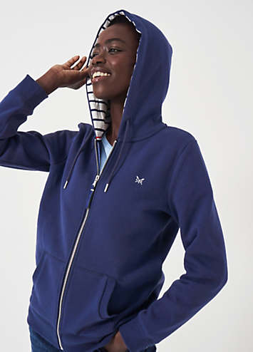 Longline Zip Ladies Navy Zip Hoodie Uk Women's Tall Blue Hoodies