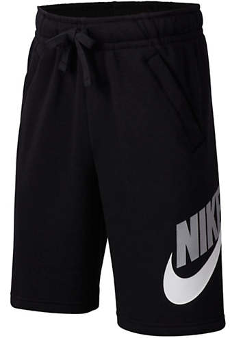 black nike sweat shorts