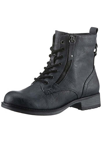 Liberty Men's Genuine Leather Lace-Up Ankle Boots - Winter Boots Handcrafted, Tan, Size 7.5, With Side Zipper