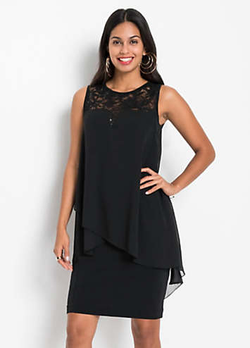 Layered Chiffon u0026 Lace Dress by bonprix | Look Again