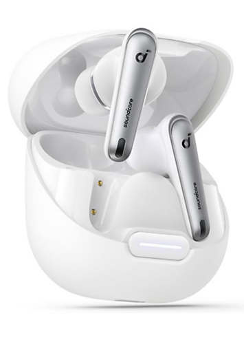 Liberty 4 Noise-Cancelling Earbuds - White by Soundcore | Look Again