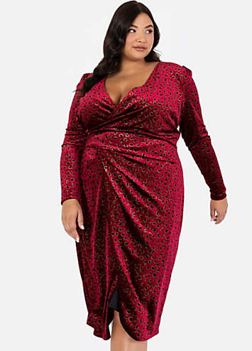 Plus size sale bodycon wrap dress