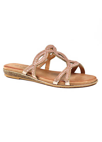 Lunar Gabriela Rose Gold Mule Sandals Look Again