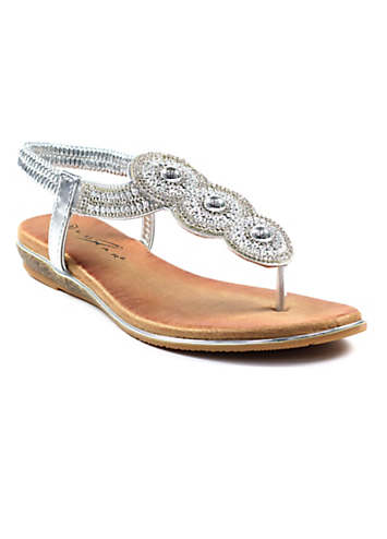 Silver summer hot sale sandals