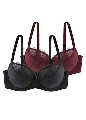 Makayla Pack of 2 Non Padded Full Cup Underwired Bra by Dorina