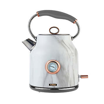 white marble effect kettle