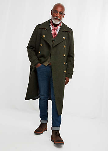 Military long coat outlet mens