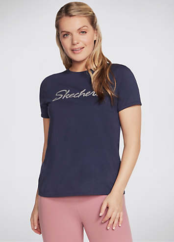 Metallic Logo T Shirt by Skechers Look Again