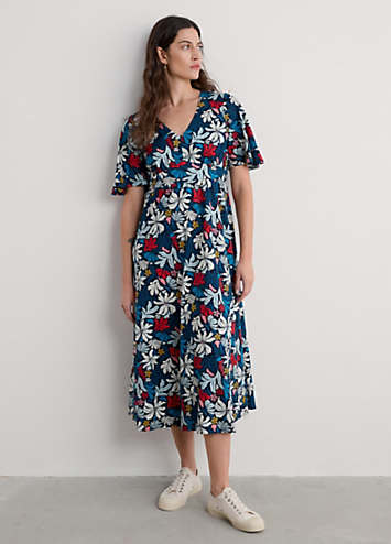 Multi Chateaux Half Sleeve Maxi Dress by Seasalt Cornwall | Look Again