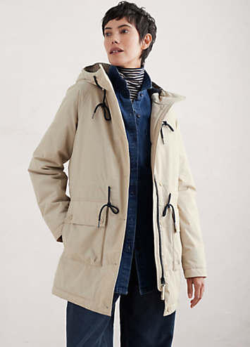 Natural Cliff Castle Waterproof Coat by Seasalt Cornwall Look Again