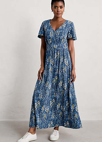 Navy Chateaux Maxi Dress by Seasalt Cornwall | Look Again
