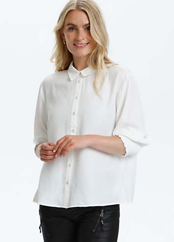 【ULLALA】Dallina Short Sleeve Women's Fair Cream Nola Short Sleeve Shirt by Cream | Look Again