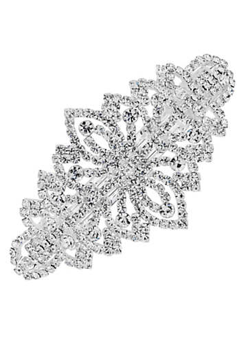 Ornate Silver Crystal Hair Clip by MOOD by Jon Richard Look Again