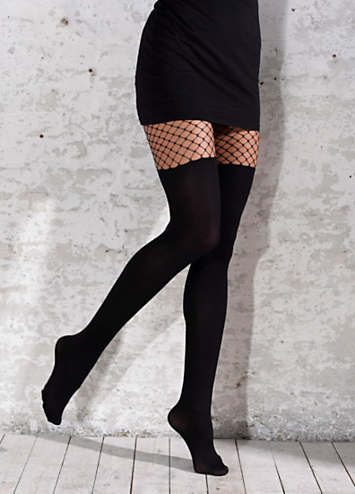 Over Knee Mesh Tights by Buffalo