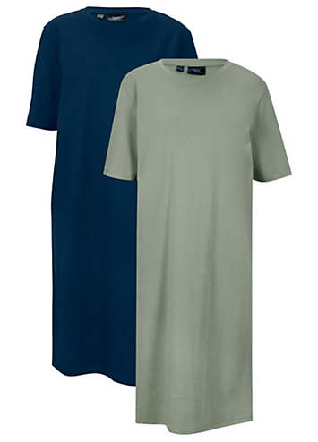 Pack of Jersey T-Shirt Dresses by bonprix Look Again