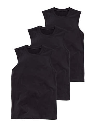 Pack of 3 Muscle Vests | Look Again