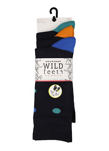 Pack of 3 Spotted Men's Socks by Wild Feet