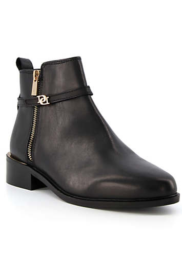 DUNE LONDON Pap Buckle Trim アンクルブーツ Buy Dune London Black Wide Fit Pap Buckle Trim Ankle Boots