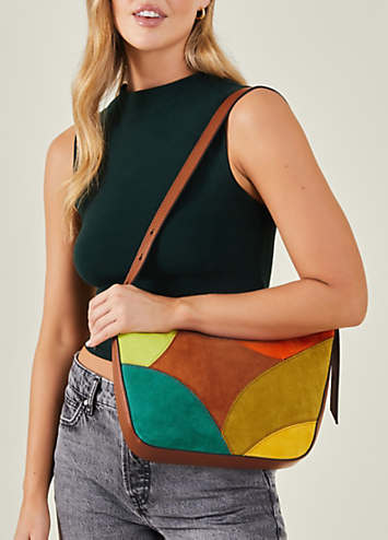 Patchwork Shoulder Bag by Accessorize Look Again