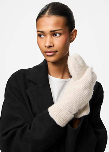 PIECES Moufles Femme Noos - Mitaines Chics Et Chaudes Marque Danoise - Hiver Élégant