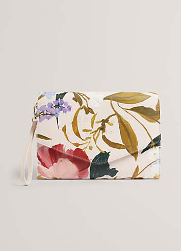 Ted Baker POSEII エンベロープアイコンクラッチバッグ Poseii-Floral-Printed-Icon-