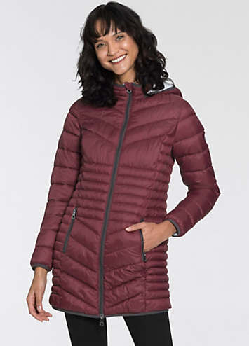 Polarino quilted waterproof store coat