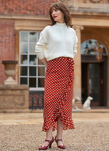 Polka dot skirt near me best sale