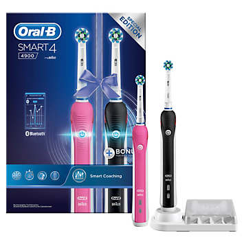 Verloren hart lening stilte Smart 4 4900 Electric Toothbrush DUO Pack Powered By Braun by Oral B by  Oral-B | Look Again