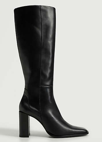 Short life Provisional commonplace Sofi High Heel Leather Boots by Mango | Look Again