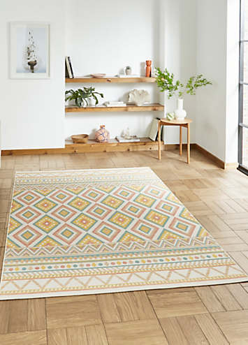 Spectrum Border Indoor/ Outdoor Rug by Think Rugs | Look Again