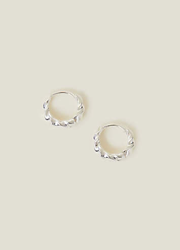 Silver hoop hot sale earrings accessorize