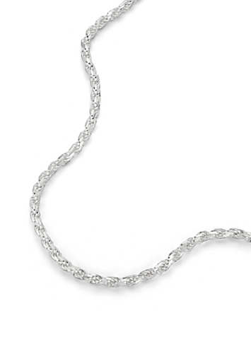 Sterling Silver Rope Chain Necklace 22 inch by The Fine Collective ...