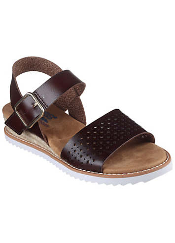 Skechers brown sandals discount