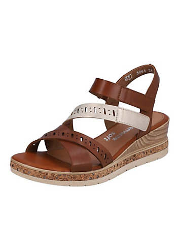 Strappy hot sale wedge sandals