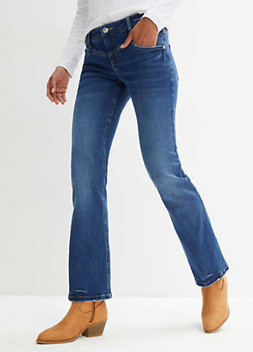 Stretchy Bootcut Jeans by bonprix