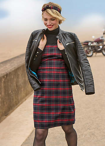 Tartan Check Pinafore Mini Dress by Joe Browns Look Again