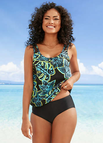 bonprix Bandeau Paisley Print Tankini Set