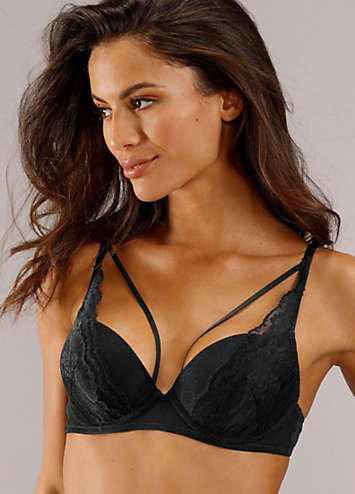 Floral Lace Underwired Push-Up-Bra by LASCANA