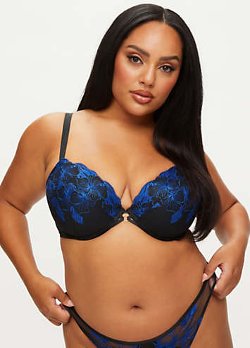 Ann Summers Fuller Bust Sexy Lace Non Padded Plunge Bra In Black for Women