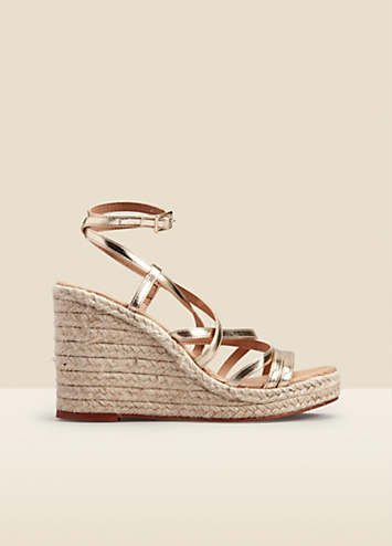 Strappy platform espadrilles deals