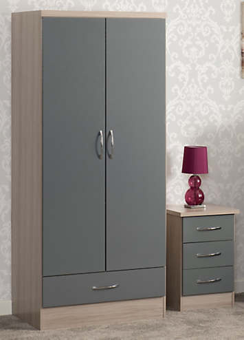 Zenith 2 Door 1 Drawer Wardrobe | Look Again
